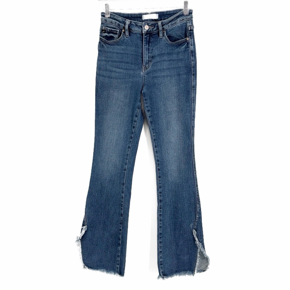 KanCan Bootcut Split Frayed Hem Jeans - Size 27